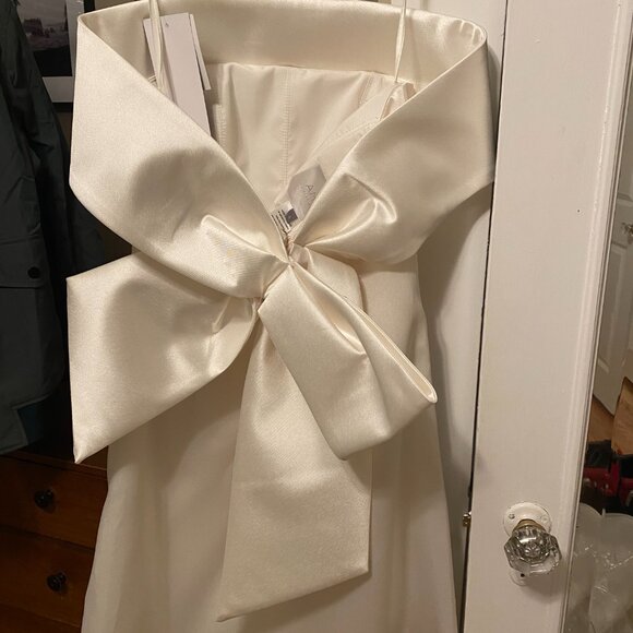 Amsale Mikado Off The Shoulder Dress - Picture 12 of 12